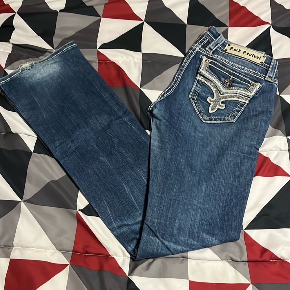 Rock Revival Boot cut Ena size 27 long inseam 35”